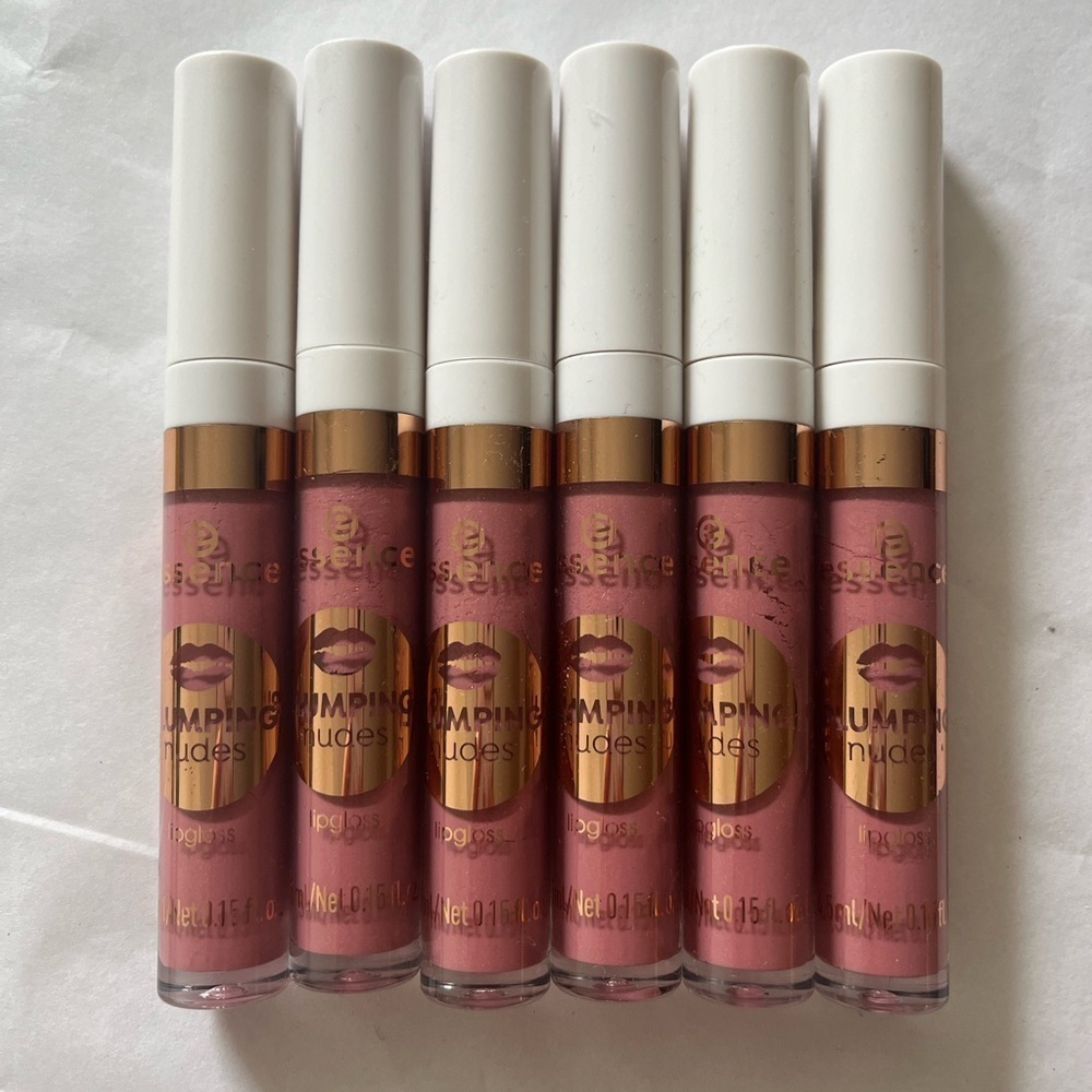 Lot of 6 - Essence Plumping Nudes Lip Gloss (4.5ml/0.15fl.oz/04) 04 that’s big